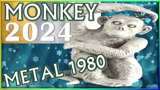 Monkey Horoscope 2024 ❤ Metal Monkey 1980  February 16 1980 to February 4 1981 [upl. by Haskel356]