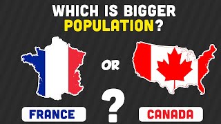 Guess Which Country Has Bigger Population  Country Quiz Challenge 🌎 [upl. by Ossie407]