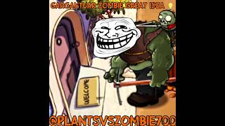 Gargantuar Zombie Using The Brain pvz youtubeshorts shorts [upl. by Uttasta]