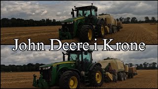 👉John Deere 8r 345 👉i KRONE big pack w akcji 1290HDP XC 👉 AGROMIX Rojęczyn👈 [upl. by Sydalg]