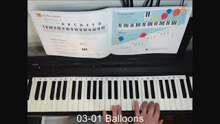 6 Balloons  Piano Primer Faber [upl. by Eneryt]