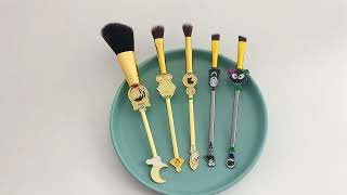 Cute Spirited Away Makeup Brushes Set 5pcs  Ghibli Merch Store GhibliMerchStore SpiritedAway [upl. by Enylodnewg947]