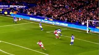 Kieran Gibbs vs Everton [upl. by Hendricks516]