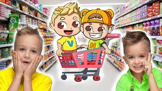 Vlad and Niki Supermarket story for kids [upl. by Lytsirhc]