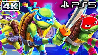 TEENAGE MUTANT NINJA TURTLES MUTANTS UNLEASHED PS5 Gameplay Walkthrough Part 1 FULL GAME 4K 60FPS [upl. by Ihtraa]