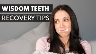 Wisdom Teeth Extractions RECOVERY TIPS How To Heal Fast [upl. by Belamy]