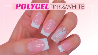 HERMOSAS Uñas Francesas con POLYGEL Sin formas Duales [upl. by Abijah794]