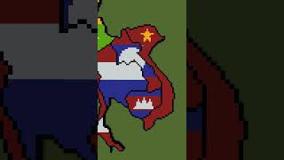 Small Scale South East Asia ASEAN southeastasia asean maps flags minecraft [upl. by Akimas129]