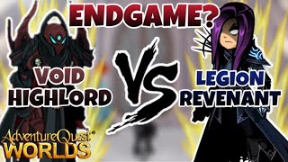 AQW  BEST OF THE BEST Void Highlord VS Legion Revenant Soloing Comparison 2021 [upl. by Enailil]