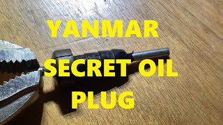 Yanmar secret Oil change plug [upl. by Teplica]