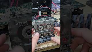 Test cassette player sharp gf319z for repairing cassetteplayer [upl. by Aneeram474]