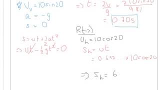 A Level Physics Mechanics 2 Dimensional SUVAT [upl. by Zullo]