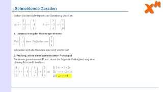 32 Gegenseitige Lage von Geraden [upl. by Winfrid939]