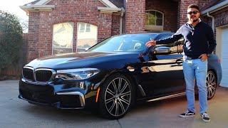 2018 BMW M550i Xdrive Review A bargain M5 [upl. by Ingrim]