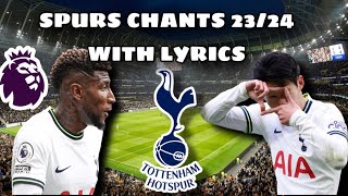 All Spurs Chants 2324 With Lyrics [upl. by Shaffer953]