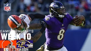 Cleveland Browns vs Baltimore Ravens  2023 Week 10 Game Highlights [upl. by Susi176]