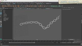 Mash network Chain modeling Autodesk maya 2018 [upl. by Louanna]