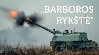 Artilerijos bataliono karių pratybos „Barboros rykštė 2019“ PzH 2000 [upl. by Bridge778]