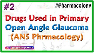 2Drugs used in primary open angle Glaucoma  ANS Phrmacology [upl. by Atims]