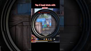 Top 5 head shot with sniper gaming freefire shorts garenafreefire ffshorts trending [upl. by Anais]