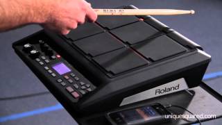 Roland SPDSX Sampling Pad Overview and Demo  UniqueSquaredcom [upl. by Publia]