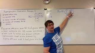 Hypergeometric Distribution Example [upl. by Irod]