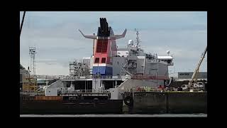 Stena Line Ferry in Dry Dock [upl. by Haelat]