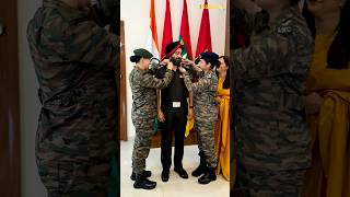 Indian Army Officer Pipped by Daughters ❤️🔥 indianarmy [upl. by Claude836]