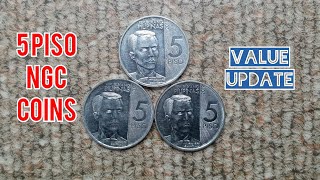 5 Piso 2017 2018 2019 NGC Coin  Value Update [upl. by Conlan]