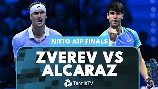 Alexander Zverev vs Carlos Alcaraz EPIC Match Highlights  Nitto ATP Finals 2024 [upl. by Olvan137]