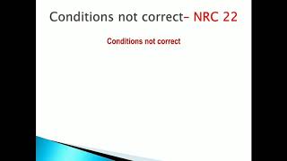 NRC 22  Conditions Not Correct NRC  Unified Diagnostic Services UDS  Negative Response Code [upl. by Stimson]