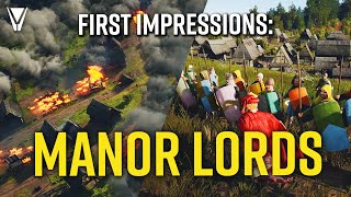 Manor Lords is Awesome  First Impressions  Gameplay [upl. by Anirehs]