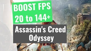 Assassin’s Creed Odyssey  How to BOOST FPS and performance on any PC [upl. by Demaggio634]