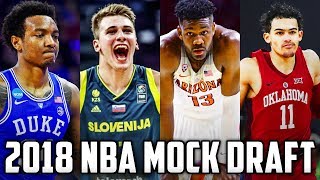 2018 NBA Mock Draft 10 [upl. by Arvind]