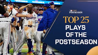 The Top 25 Plays of the 2023 Postseason Legendary homers incredible catches and more [upl. by Borg]