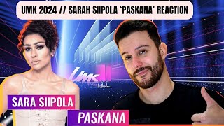 REACTING TO SARA SIIPOLA UMK 2024 SONG  PASKANA [upl. by Gualterio]