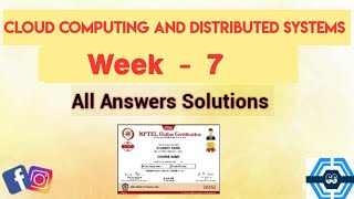 Cloud Computing And Distributed Systems  Week 7 Answers 2024  NPTEL 2024 [upl. by Esli977]