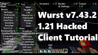 Wurst 121 v7432 Hacked Client Download Tutorial [upl. by Miner889]