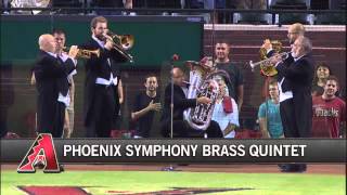 The Phoenix Symphony Brass Quintet Performs the National Anthem [upl. by Ahsieuqal151]