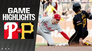 Phillies vs Pirates Game Highlights 72024  MLB Highlights [upl. by Ahsennek]