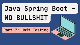 Java Spring Boot 2024 Part 7 Unit Testing [upl. by Annaegroeg]