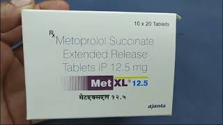 Met XL 125 Tablet  Metoprolol Succinate Tablets  Met XL 125mg Tablet Uses Side effects Benefits [upl. by Harsho]