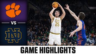 Clemson vs Notre Dame Condensed Game  202324 ACC Mens Basketball [upl. by Gad]