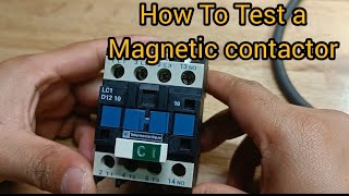 How To Test a Magnetic contactor  Electrical Rohit [upl. by Dang]