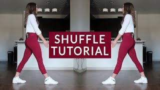 Shuffle Tutorial Basics Running Man T Step and Variations [upl. by Henigman]