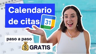 Crea un calendario DE CITAS gratis PASO A PASO 📅 NUEVA función de Google Calendar [upl. by Julietta]