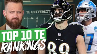 Top 10 TE Rankings  Hit Rates Danger Zone  Fantasy Football 2024  Ep 1611 [upl. by Leeth391]