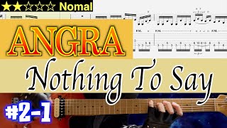 Angra  Nothing To Say 21 【Bpm6081 Gt TAB】 [upl. by Akkimat]