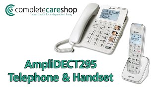 AmpliDECT295 COMBI Photo ID Telephone Plus Extra Handset [upl. by Annawal]