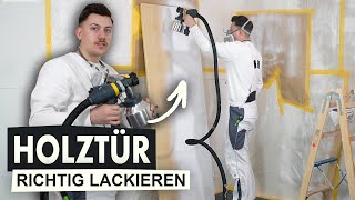 SchrittfürSchrittAnleitung Holztüren professionell lackieren [upl. by Larson]